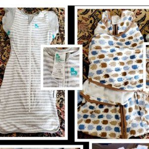 3 Sleep Sack and Swaddle bundle- Love to Dream, Halo, and BNWT sleep sack